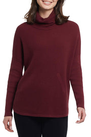 Click image to zoom
COWL NECK SWEATER WITH FRONT POCKET DETAIL - Janet's Fashions